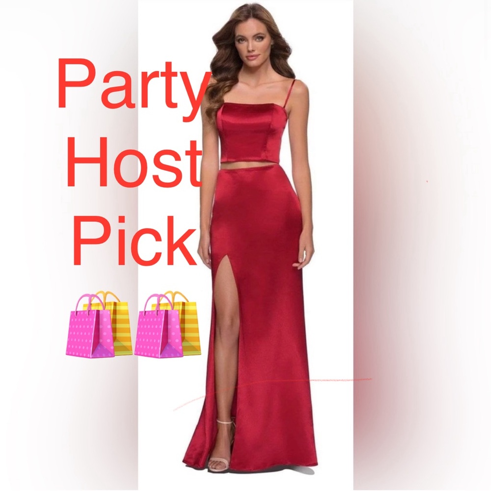 Brand New La Femme Dress Two Piece Set